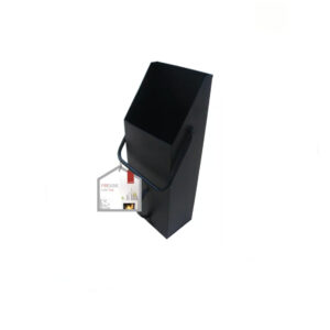 Deville Rectangular Coal Hod Black